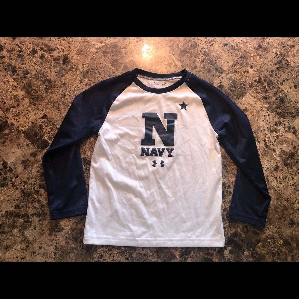 Under Armour Navy long sleeve shirt size 5